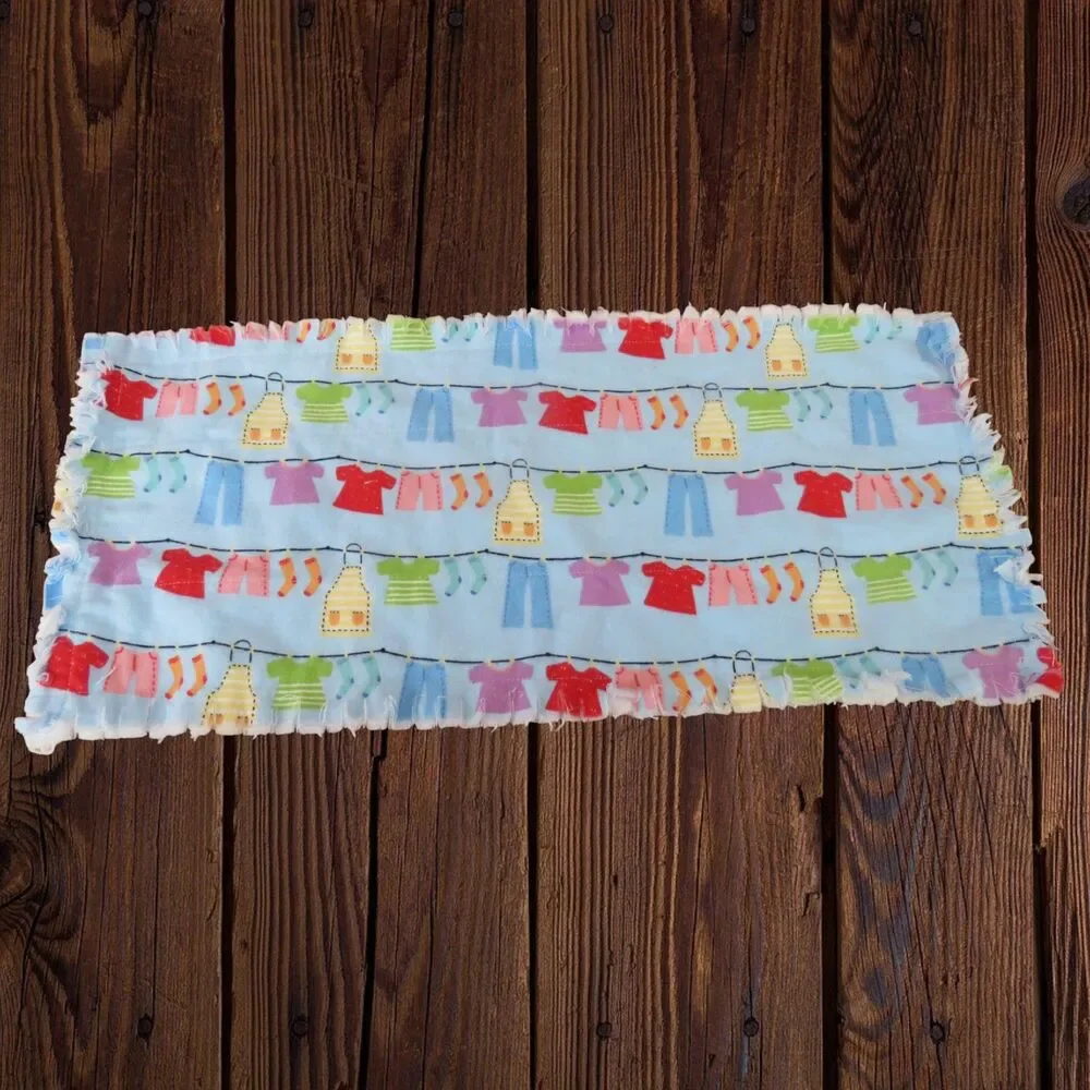 Burp Cloth, Flannel Rag Quilt Style, Reversible Clothesline Laundry, Koala Bears
